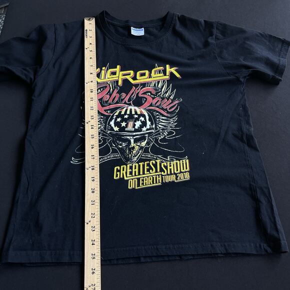 Kid Rock Band Tee Adult Large Rock and Roll Music Artist Greatest Show 2018 Tour - Picture 9 of 10
